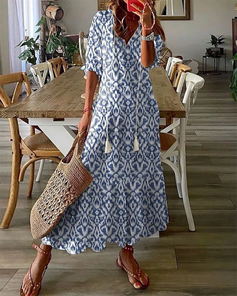 Aria | Vestido Boho con Cobertura de Abdomen