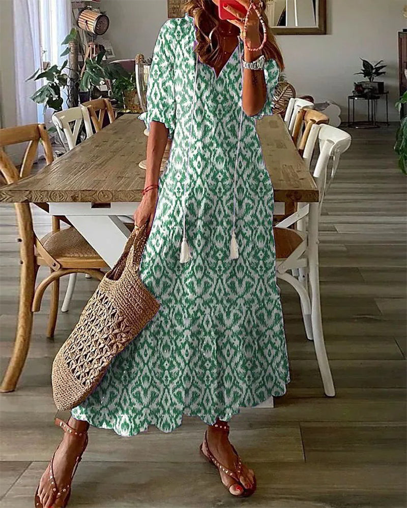 Aria | Vestido Boho con Cobertura de Abdomen