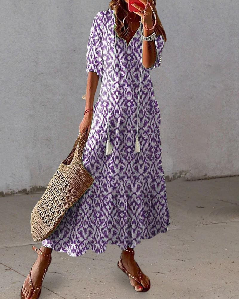 Aria | Vestido Boho con Cobertura de Abdomen