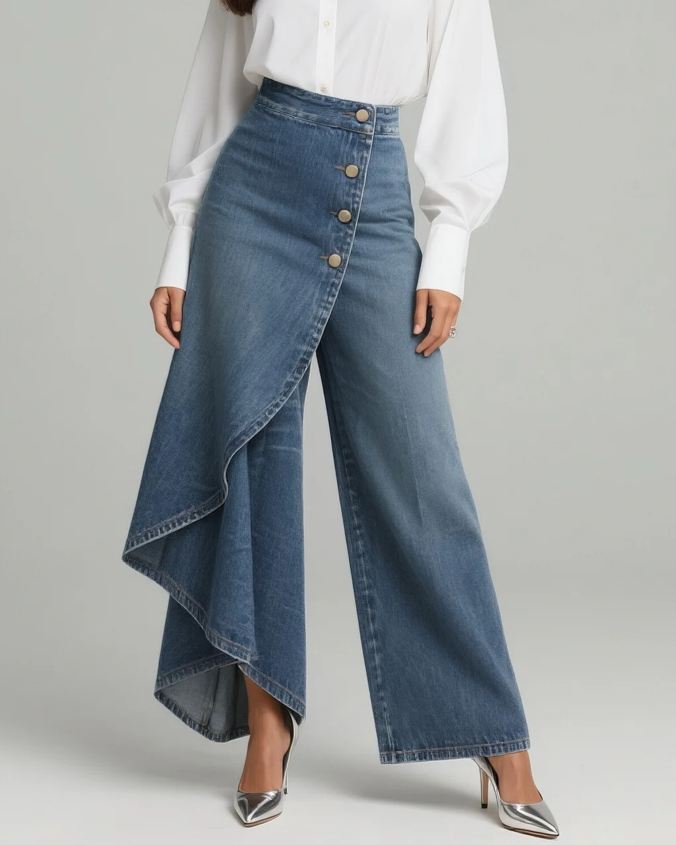 Audrey™ | Pantalón de mezclilla con nudo