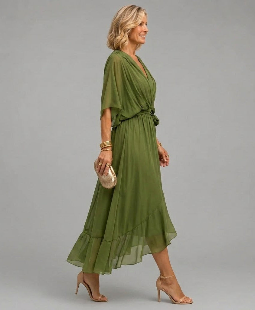 Mónica™ | Vestido Elegante Escote en V