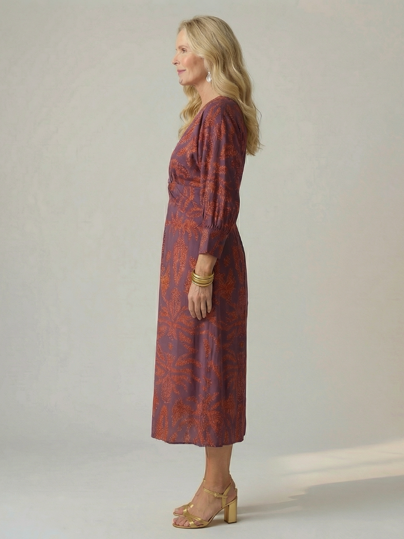 Alicia | Vestido Cruzado de Manga Larga