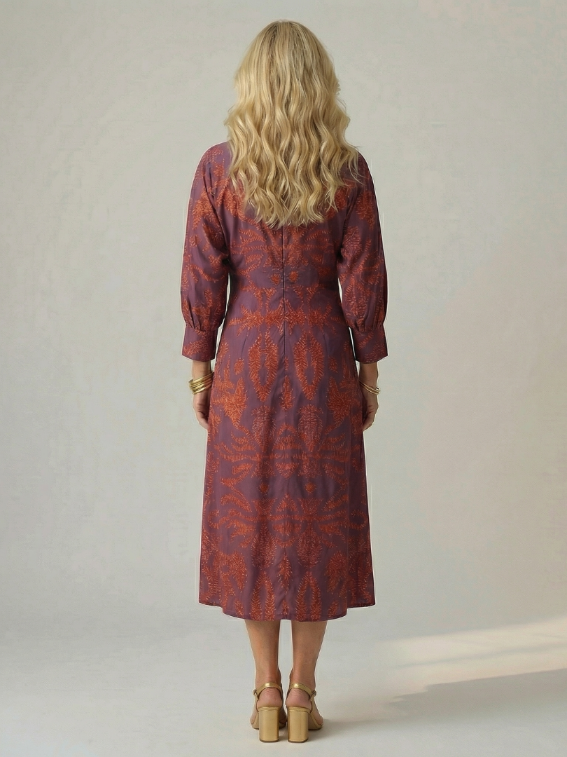 Alicia | Vestido Cruzado de Manga Larga