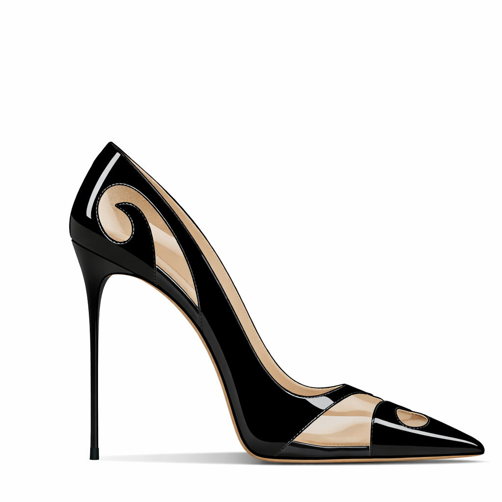 Tacón Stiletto Clemens | Alto Brillo y Corte Escultural