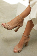 Victoria™ | Tacones Slim Punta Redonda Patchwork