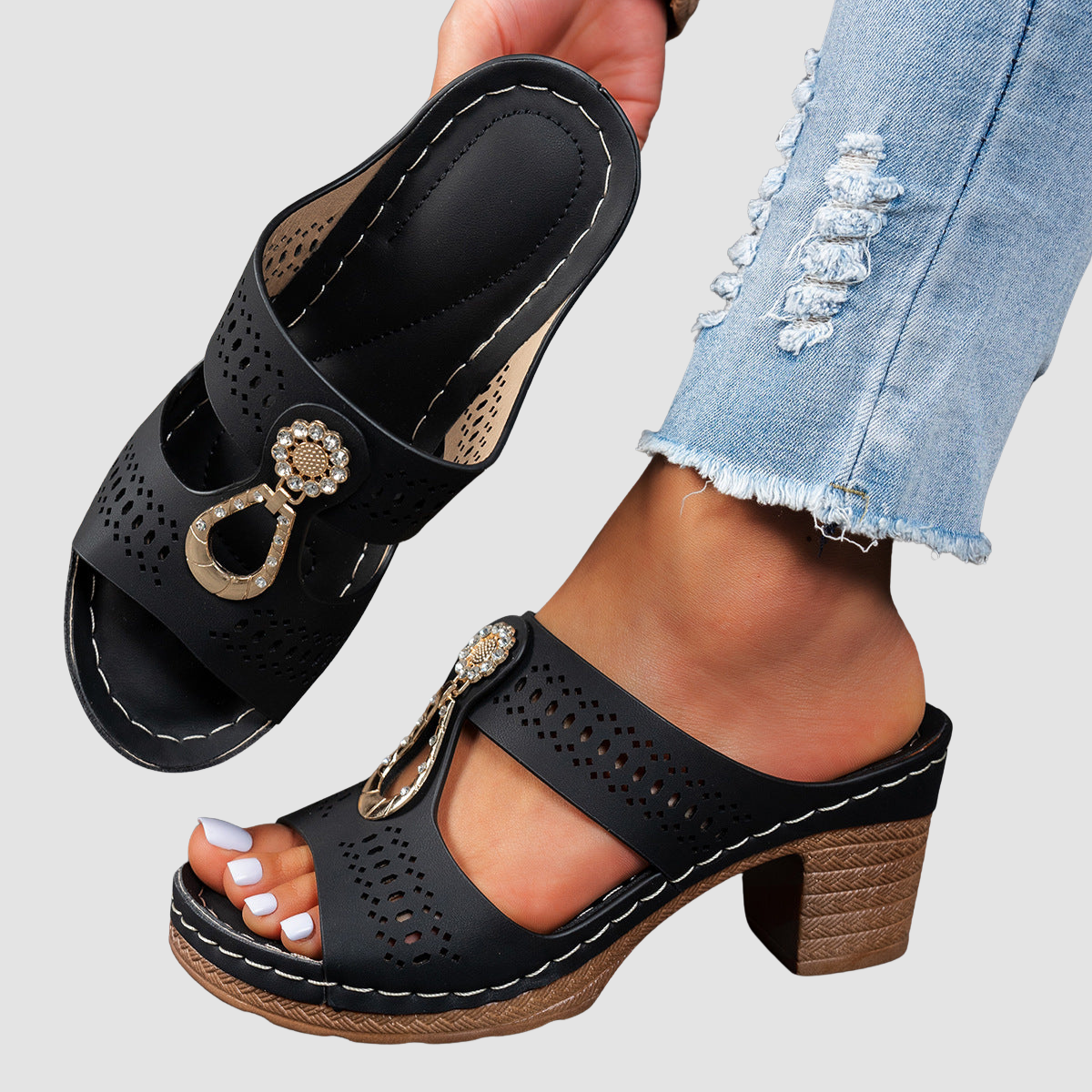 Isabella™ | Sandalias Comfort Ortopédicas con Tacón Alto