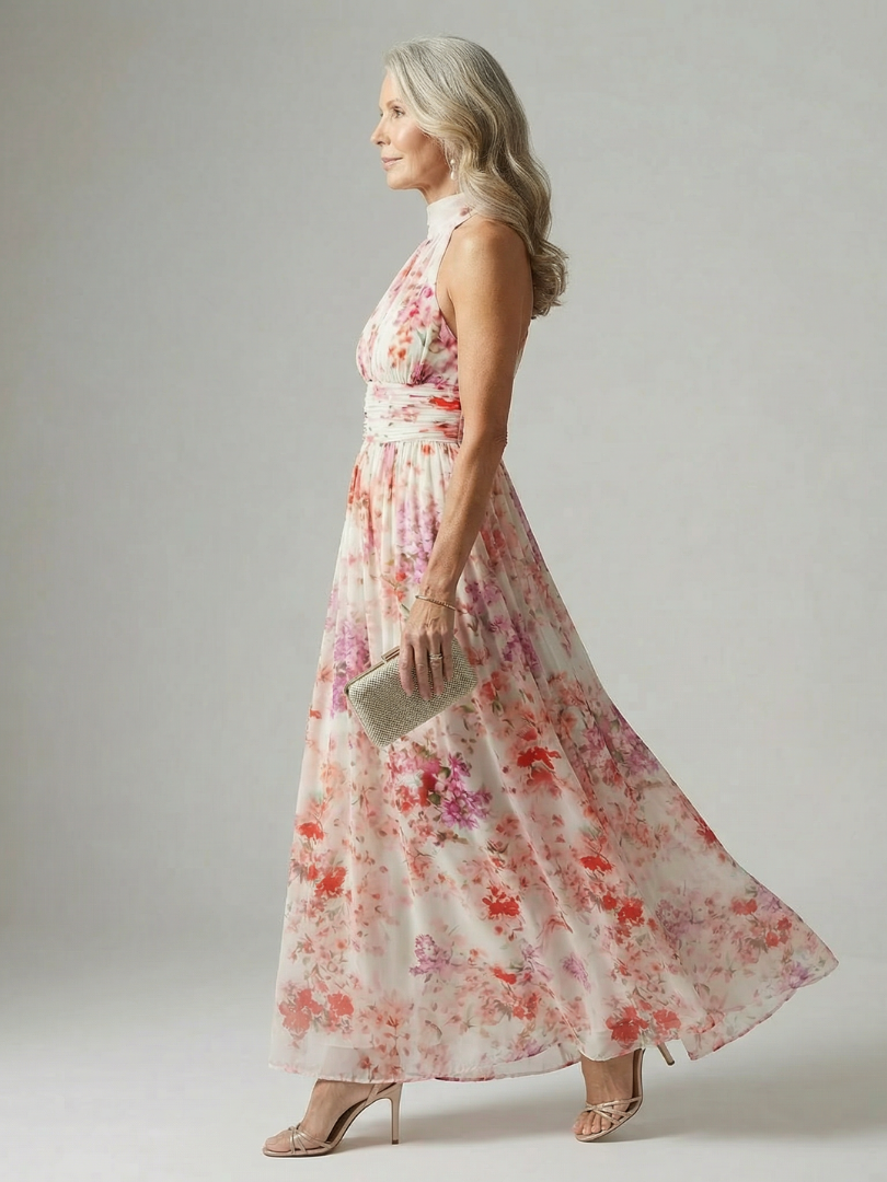 Elyon | Vestido Maxi Floral de Flujo Suave