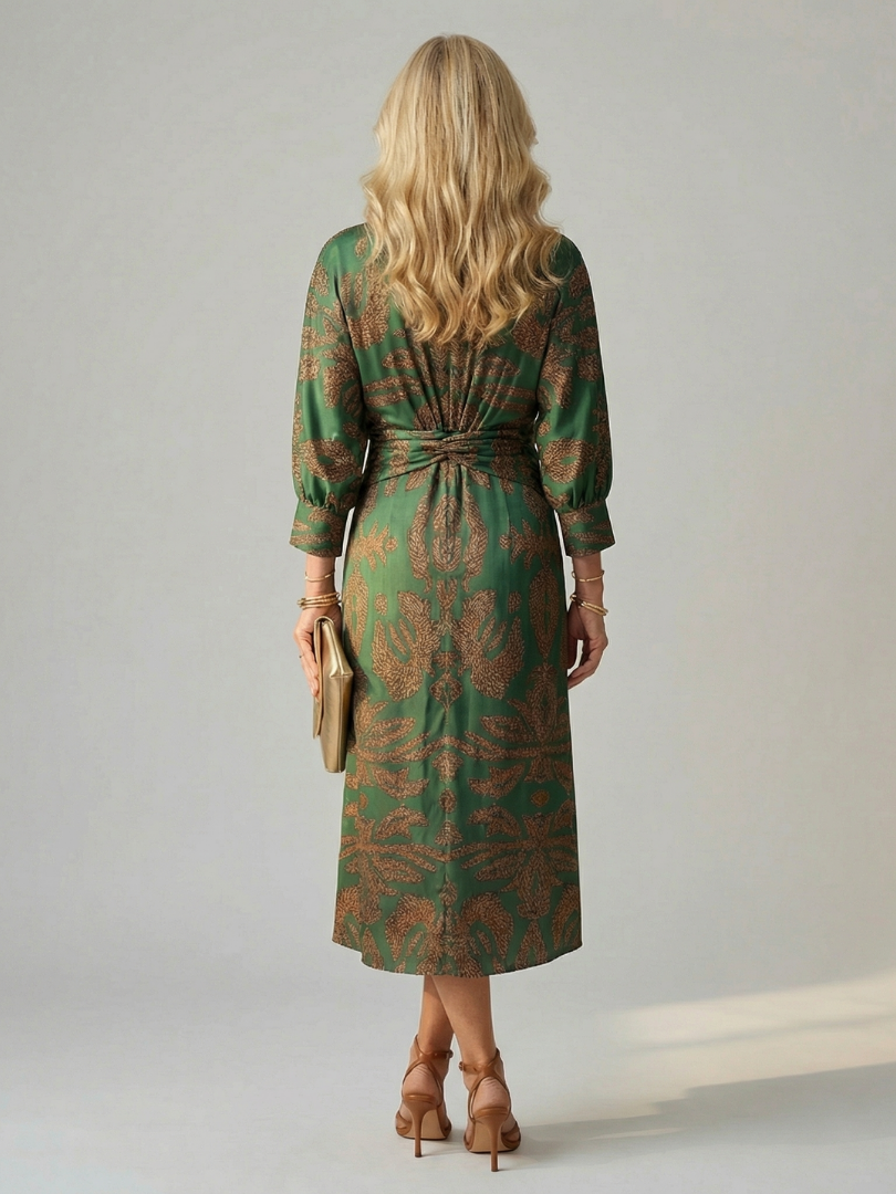 Alicia | Vestido Cruzado de Manga Larga