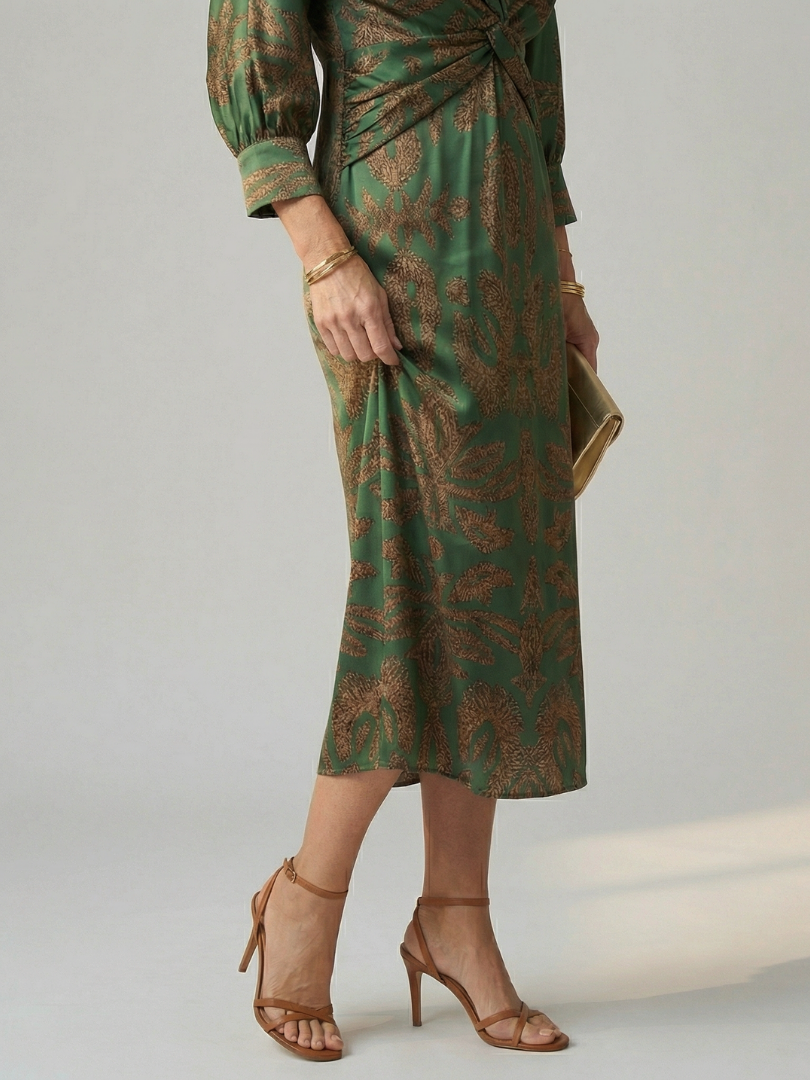 Alicia | Vestido Cruzado de Manga Larga