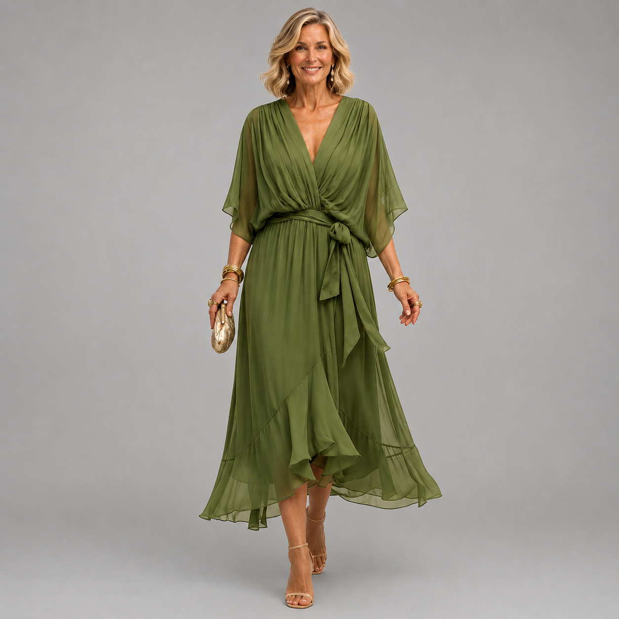 Mónica™ | Vestido Elegante Escote en V