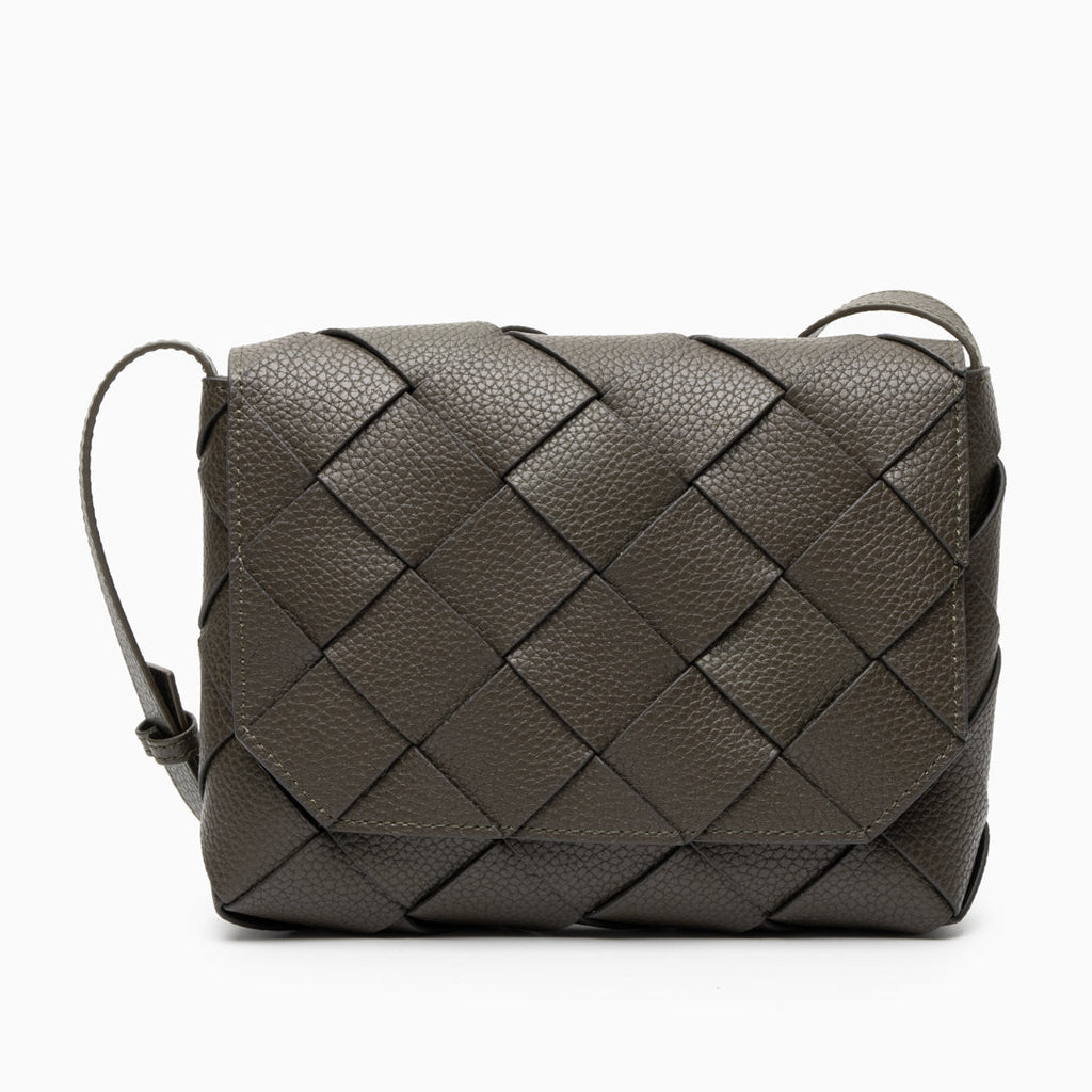Aria Bolso Cruzado de Cuero Trenzado