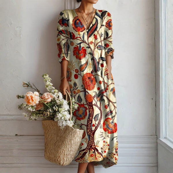 Kendra | Bohemisk Blommig Klänning