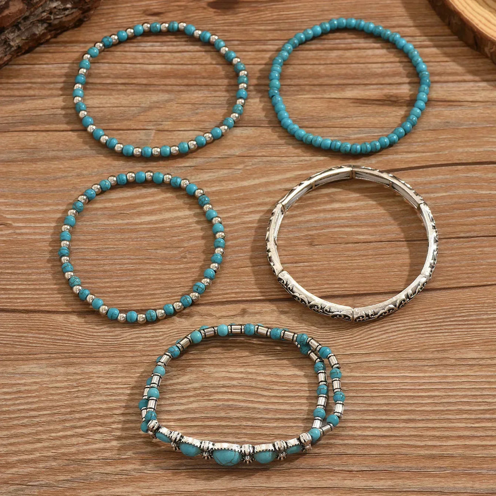Maëlys™ — Pulsera multi-rangos turquesa refinada