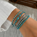 Maëlys™ — Pulsera multi-rangos turquesa refinada