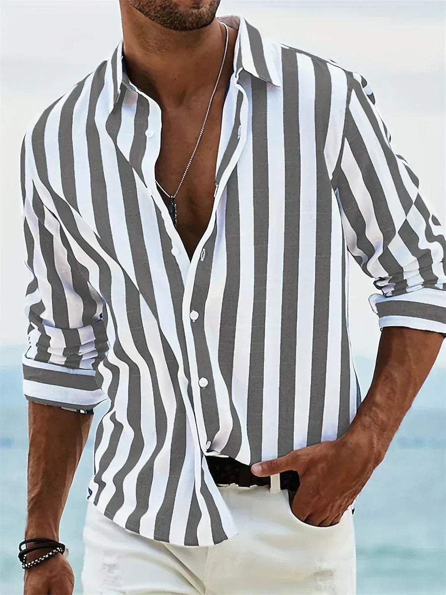 Leblanc™ | Camisa Rayada de Verano