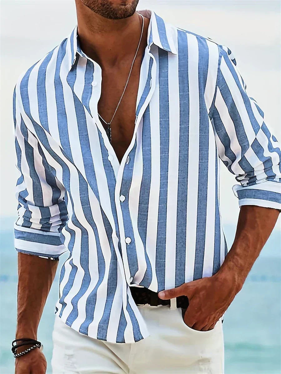 Leblanc™ | Camisa Rayada de Verano