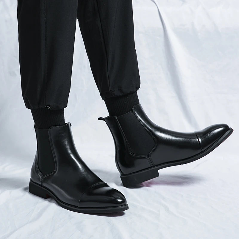 Liam | Genuine Leather Chelsea Boots