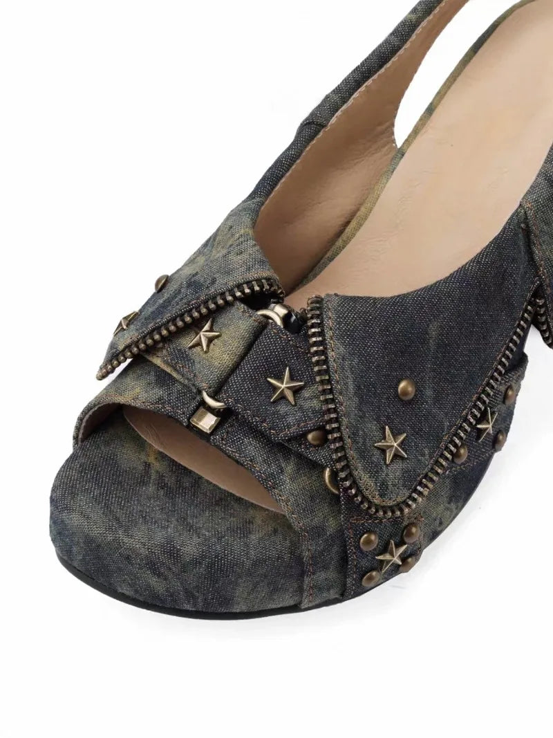 Slingbacks Denim Starbolt
