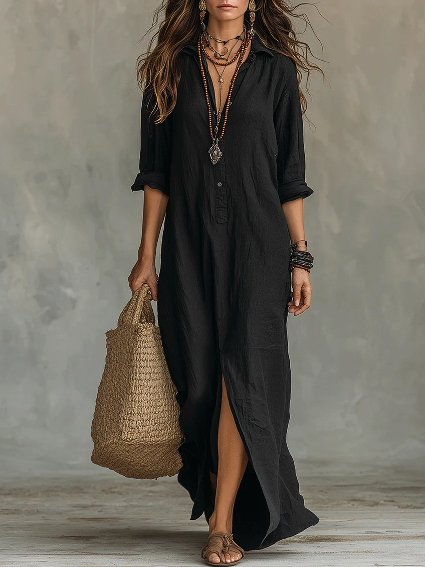 WILLOW | Vestido Maxi Elegante de Silueta Favorecedora