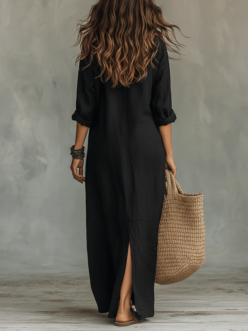 WILLOW | Vestido Maxi Elegante de Silueta Favorecedora