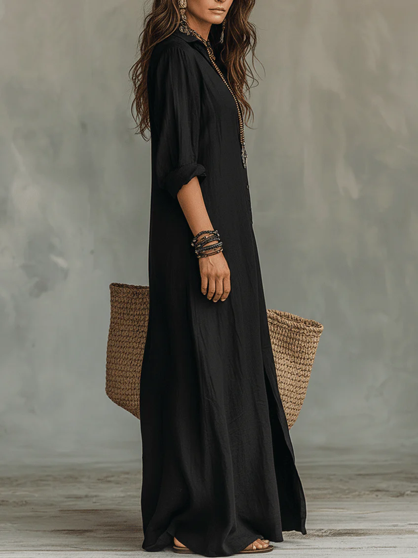 WILLOW | Vestido Maxi Elegante de Silueta Favorecedora