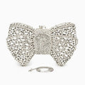 Clutch Plateado Lazo