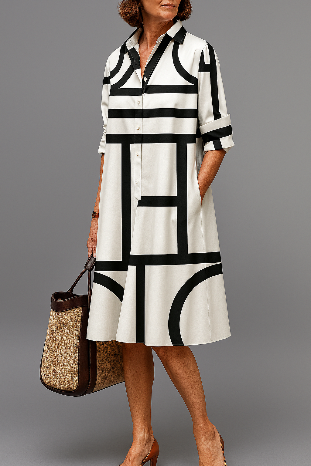 Ellie | Vestido midi elegante y fluido