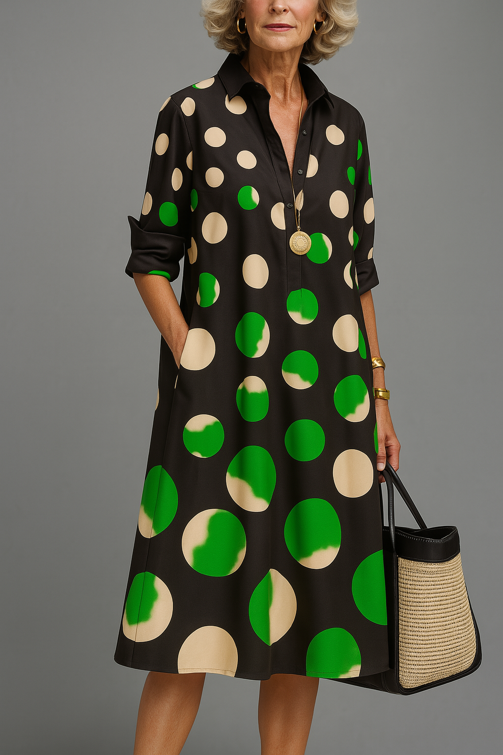 Naomi | Vestido midi elegante y fluido