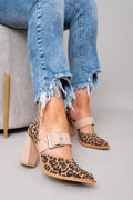 Ilana™ | Tacones de Bloque con Estampado Leopardo Audaz