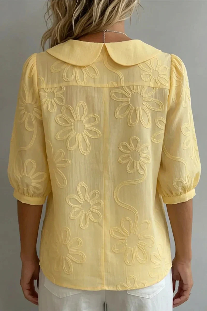 Ninni | Blus Med Blommönster