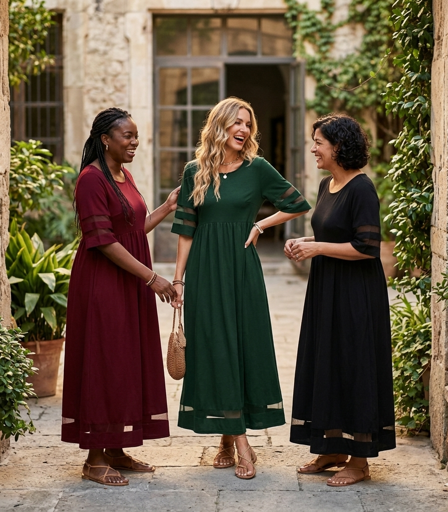 Aubrey™ | Vestido Midi Favorecedor y Moldeador