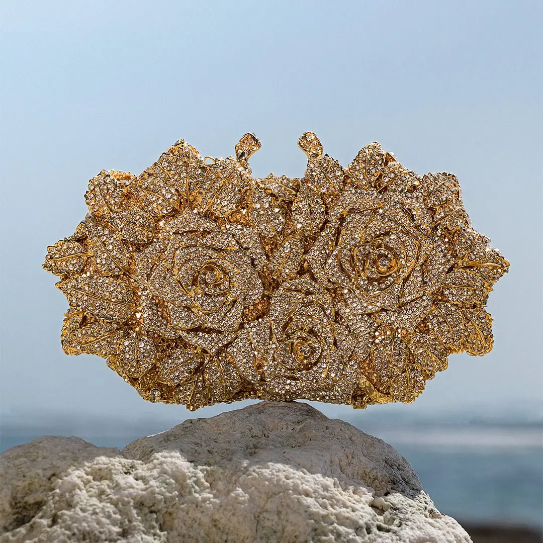 Clutch de Cristales - Rosa eterna