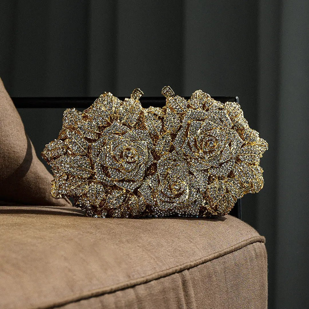 Clutch de Cristales - Rosa eterna