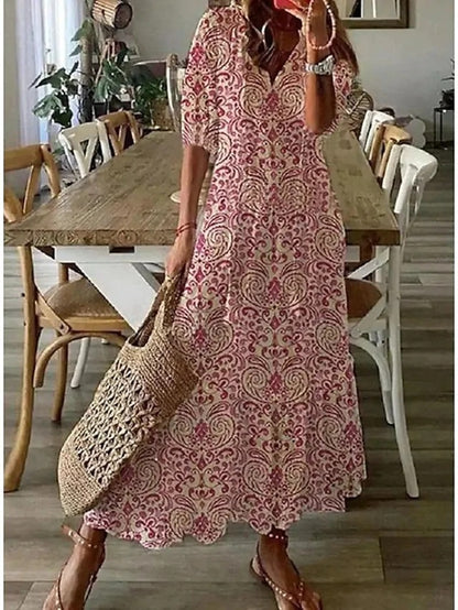 Aria | Vestido Boho con Cobertura de Abdomen