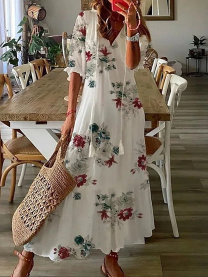 Aria | Vestido Boho con Cobertura de Abdomen